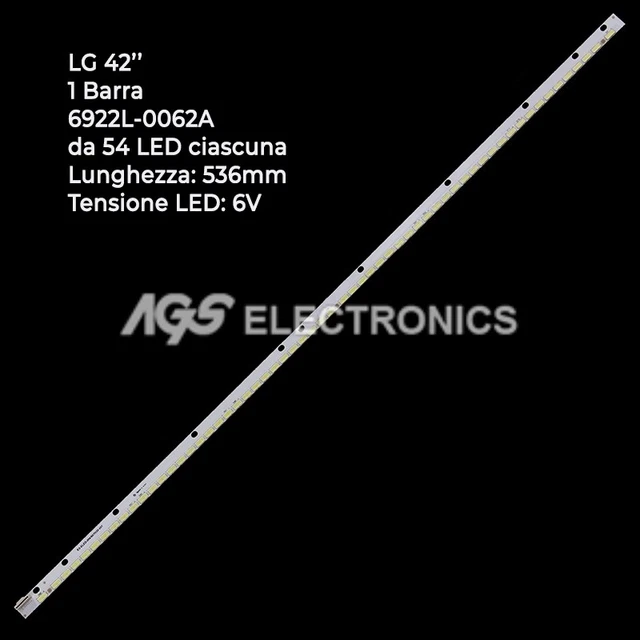 Barre LED De Remplacement Pour Téléviseurs LG 47LM660S, 47LM765S, 47LM860V - Référence 6922L-0021A