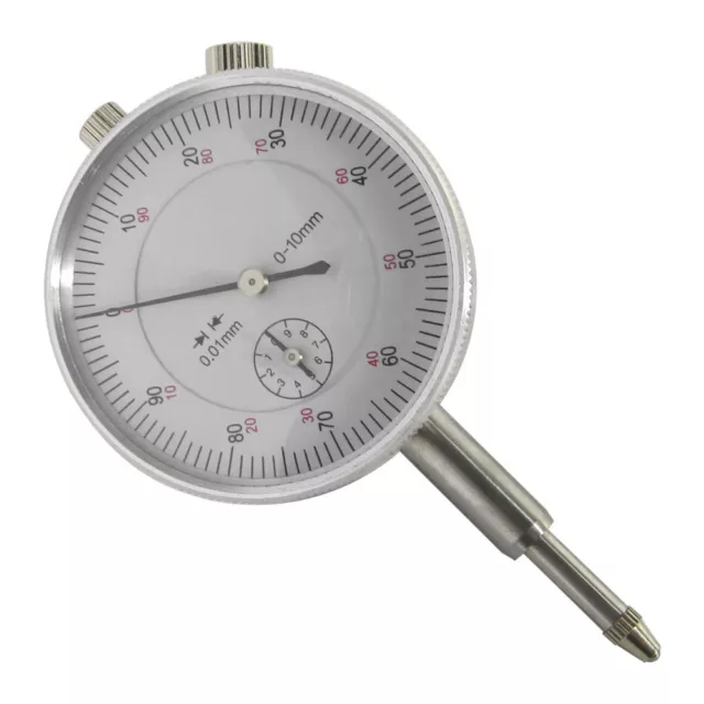 Precision Dial Test Indicator Gauge 0.01mm 0-10mm + Magnetic Base Holder Stand 3