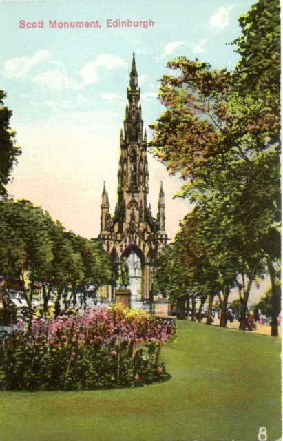 EDINBURGH - SCOTT MONUMENT c1930 POSTCARD VGC