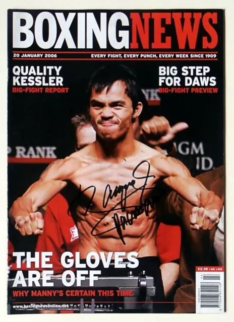 MANNY PACQUIAO Signed BOXING NEWS (20th January 2006) Team Pac Cert 10D