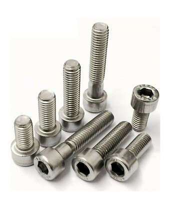 confezioni DA 6 INOX M10 x 50mm Metrico Fine 1.25 Pitch pulsante Allen Viti 