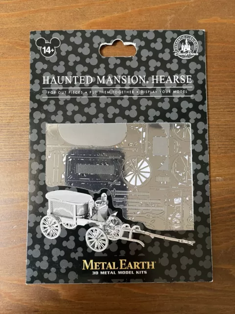 *Disney Parks*  Haunted Mansion Hearse Metal Earth 3D Metal Model Kit