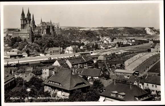 Ak Meißen in Sachsen, Albrechtsburg und Dom - 2981001