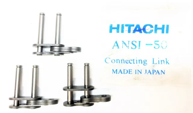 HITACHI Connecting Link ANSI-50 [Lot of 3] NOS