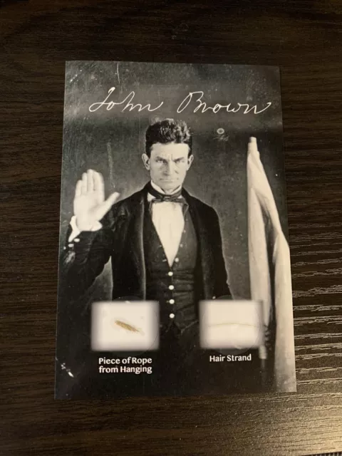 John Brown Hair Strand & Rope Piece Relic Historic museum Abolitionist Lincoln