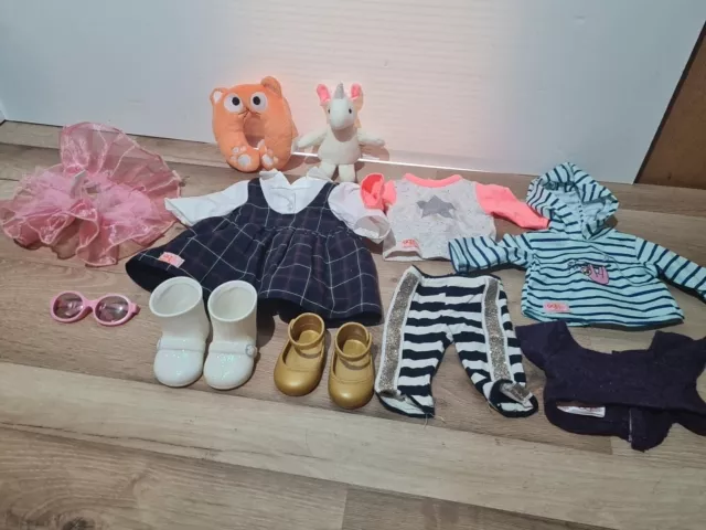 Our Generation Clothes Outfit & Shoes Glasses Plush Bundle