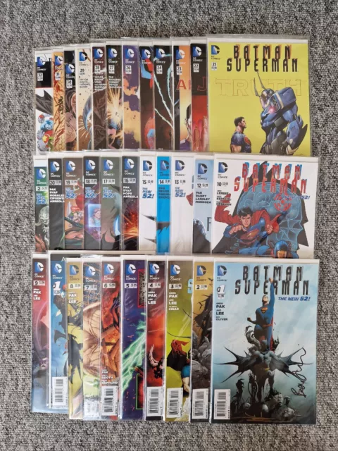 Batman Superman #1-10 #12-32 + #3.1 + Annual #1&2 | DC Comics | New 52 | Signed