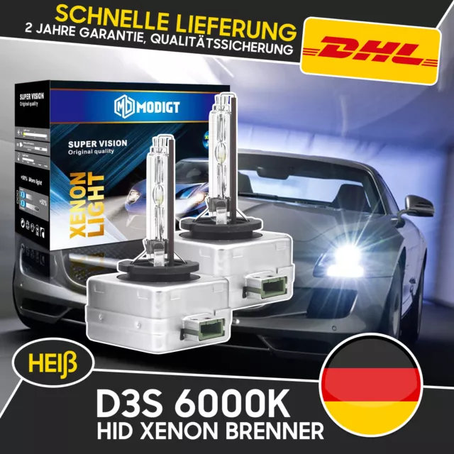 2X D3S HID Xenon Lampe Brenner Scheinwerfer Birne 35W 6000K für AUDI