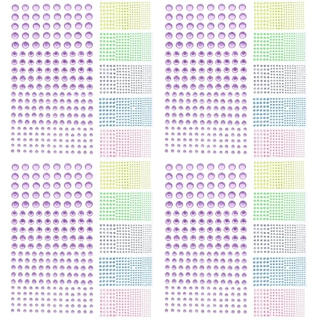 24 Blätter Damen Nagelsteine Gesichtsschmuck Makeup-Edelsteine Pro dekorieren