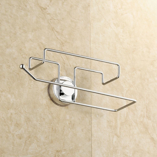 Portasciugamani In Alluminio Con Ventosa – 2 Pezzi, Salva Spazio, Da Parete, Senza Fori, Dimensioni 20x14,5x5 Cm, Per Bagno E Cucina