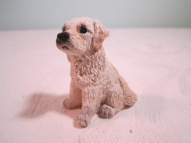 Resin Stone Critter Littles Miniature Golden Retriever Dog Figurine Statue (4)