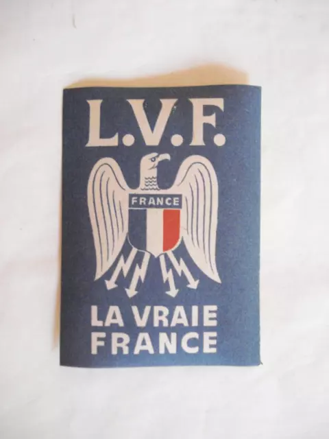 affichette L.V.F, légion volontaires français collaboration état français