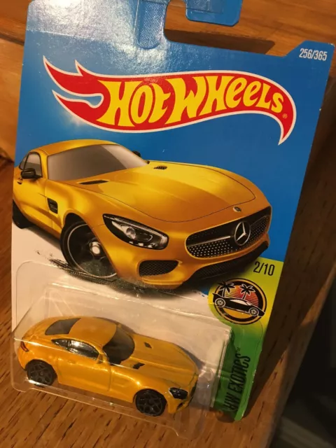 Hot Wheels '15 Mercedes AMG GT HW Exotics Yellow DTW84-D7B3 long card boxed