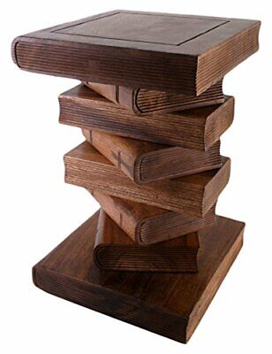 Hand Carved Wooden Large Rustic Bedside Table Coffee Table End Desk Garden 2