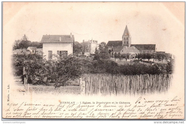 95 HERBLAY - the church and the presbytery, the CASTLE