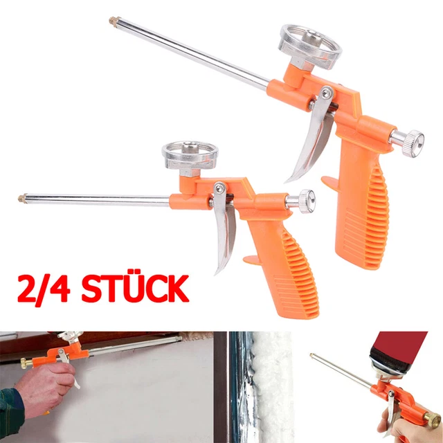 2/4x pistola de espuma de PU teflón pistola de espuma de construcción para espuma de pistola espuma de montaje