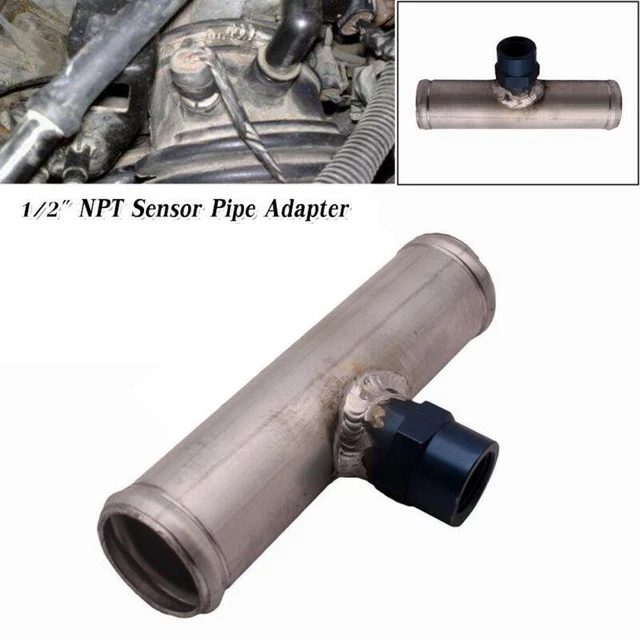 150MM INLINE TEMP Sensor Radiator Connector 1/2" NPT Sensor Pipe Hose