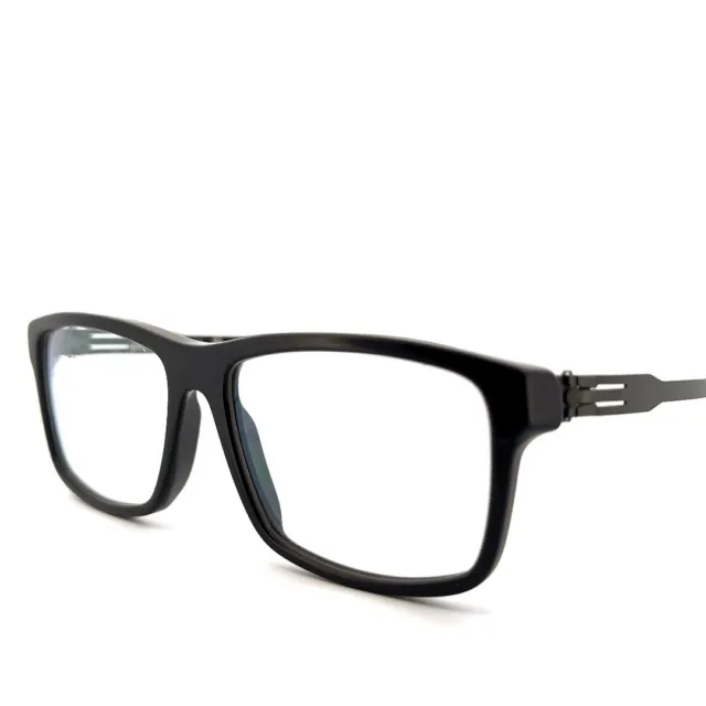 ic! berlin Eyeglasses Frames NEW Mod. Thomas M Size 51-16 BLACK Made in Germany