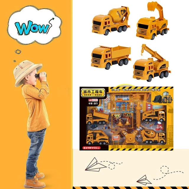Camion Escavatore Giocattolo 1:40 - Con Luci E Suoni Per Bambini