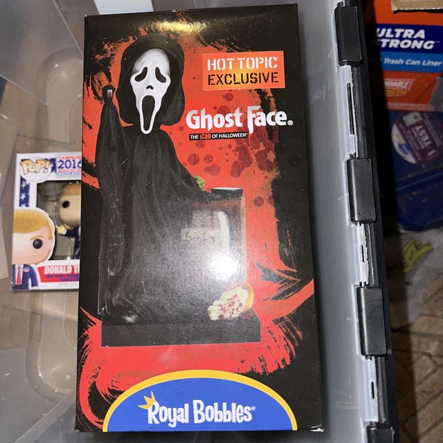 Royal Bobbles Ghost Face Bobblehead Hot Topic -New- Halloween Scream- Sold Out!