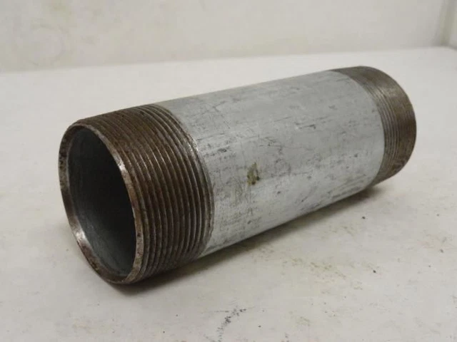208599 Old-Stock; Industry-Std 29VH36 Galvanized Steel Nipple; 2NPT x 6" Long