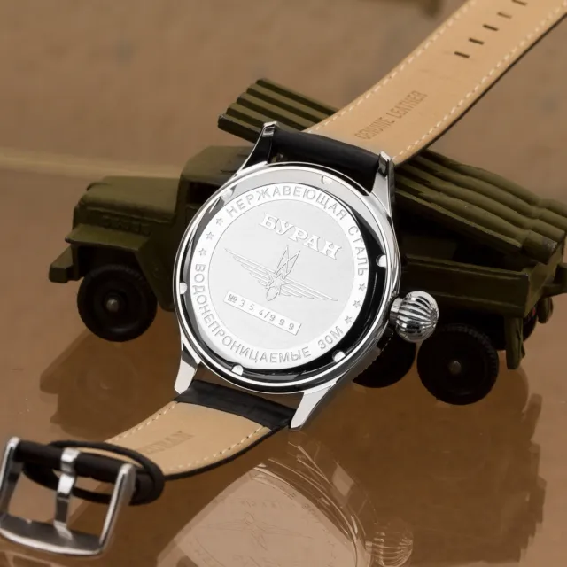 Military Reloj Buran Poljot Reloj Pilotos Rusia Mecánico Reloj 3105/6503723 3