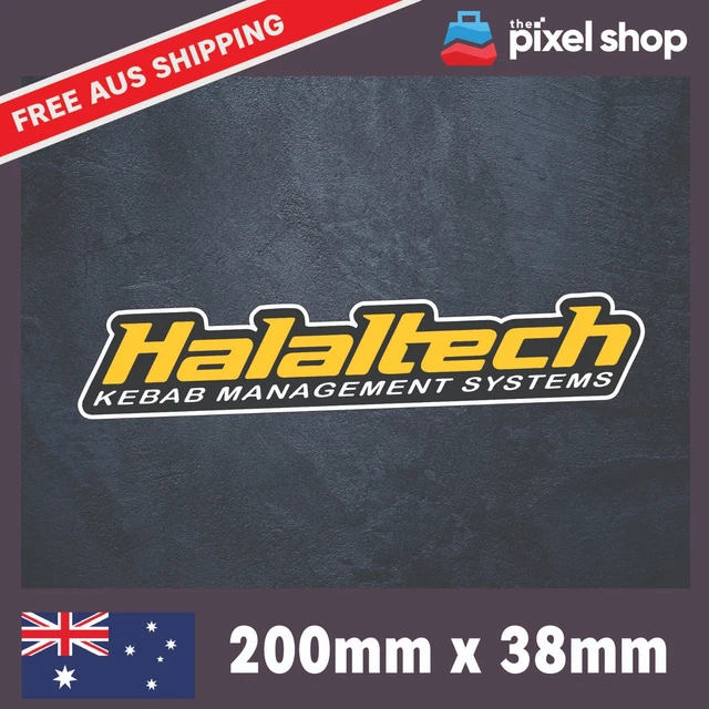 HALALTECH STICKER VINYL Decal - Haltech ECU Halal Tech JDM Funny Kebab ...