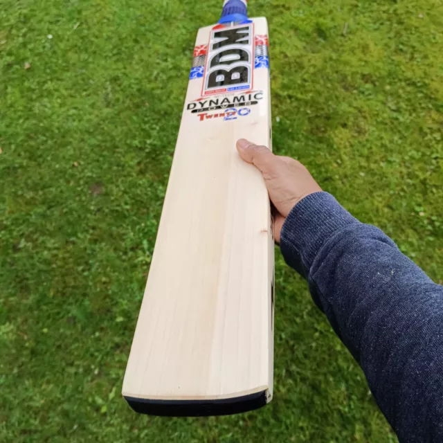 New 2.9 Lbs BDM GRADE 1 ENGLISH WILLOW CRICKET BAT SUPERB PING LIGHT WEIGHT - SH