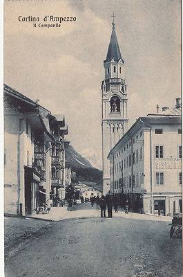 CORTINA D'AMPEZZO BELLUNO NP0181 IL CAMPANILE NON VIAGGIATA 