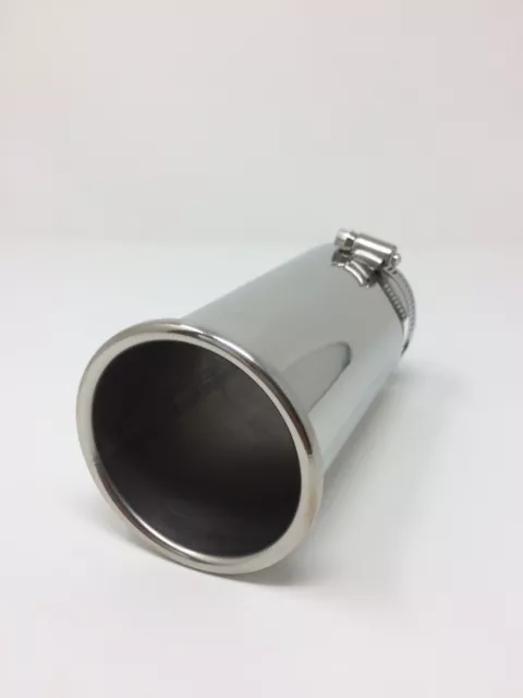 Stainless Steel Rolled Tip Exhaust 45mm - 65mm Top Quality Exhaust Tip