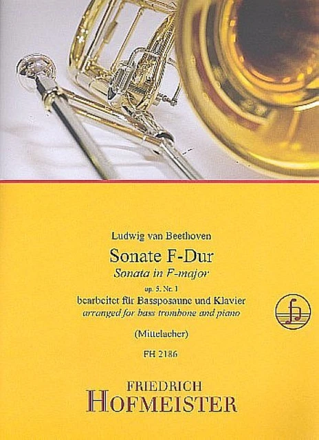 Sonate F-Dur: Bassposaune, Klavier / 3-4 Ludwig van Beethoven
