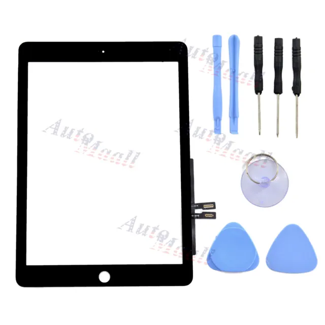 For 2018 iPad 6 6th Gen A1893 A1954 Touch Screen Digitizer Replacement+IC Black