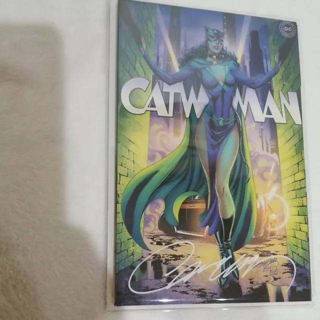 Catwoman 80th Anniversary Special #1 J Scott Campbell Cover G Signed COA