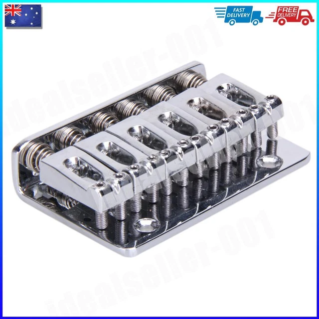  HARDTAIL BRIDGE Top Load 65mm Electric Guitar Bridge with 5 Screws (Silver) EUR 8,29 PicClick FR