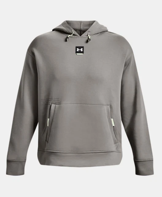 Felpa con cappuccio Under Armour da uomo lavorata a maglia top ad alte prestazioni manica lunga. TAGLIA XXL. Nuovo