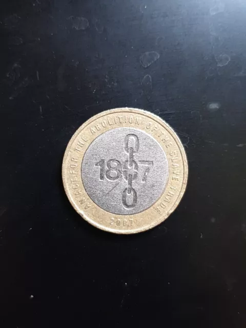 2 Pound Coin 1807 Abolition Of Slavery 2007 Rare Mint With Errors
