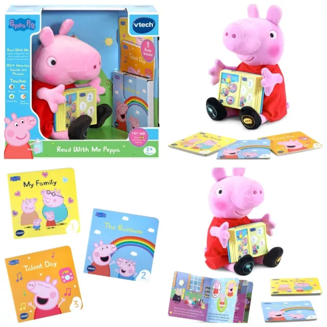 Peppa Pig Read With Me VTECH Interactive Learning Toys Plush Music Talking 2+