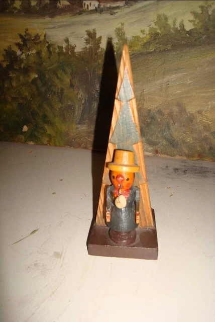 alter Räucherfigur Otto Ulbricht  DRGM Seiffen Erzgebirge