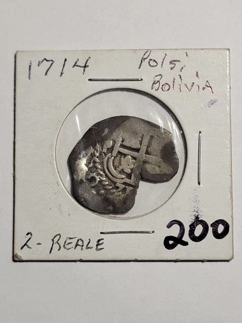 1714 Potosi 2 Reales Cob