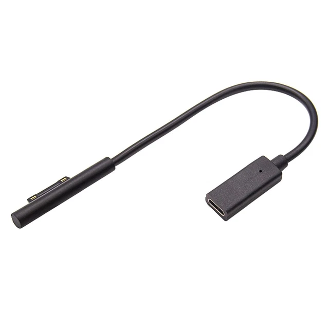 15V 3A USB Type C PD Charging Cable For Microsoft Surface Pro 3 4 5 6 Go DC Plug