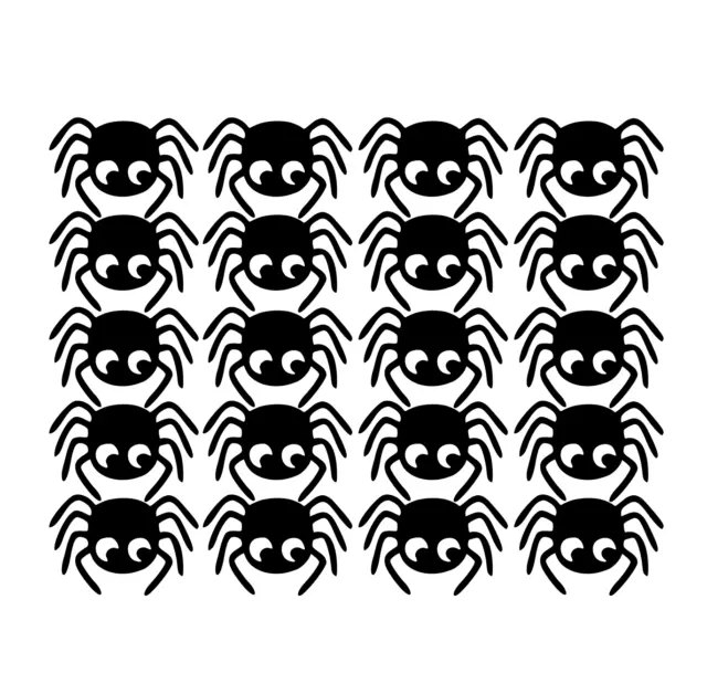 20 Spiders Wall Stickers Windows Glass Vinyl Decals Party Kids Animals Cobwebs