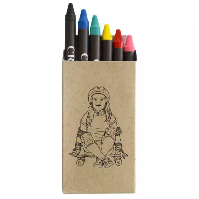 'Skater Girl' Coloured Crayon Set (CY00027997)