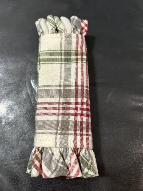 Longaberger Handle Gripper-Market Day Plaid Fabric-NEW!!!