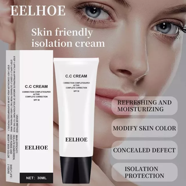 CC Cream Colour Correcting SPF50 Self Skin Tone Adjusting Makeup Primer