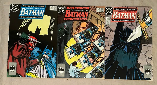 DC Comics BATMAN #433 434 435 (1989) The Many Deaths Of The Batman Part 1 2 3