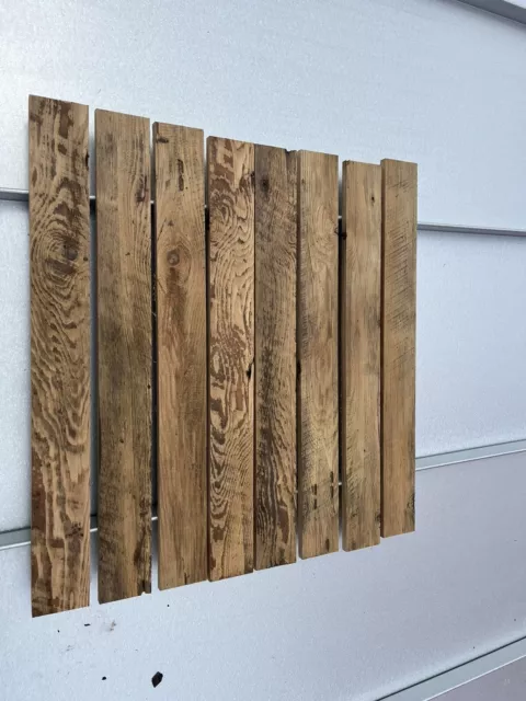 Reclaimed Wood From 1860 Barn, 8 Pack Chestnut Planks For DIY & Crafts