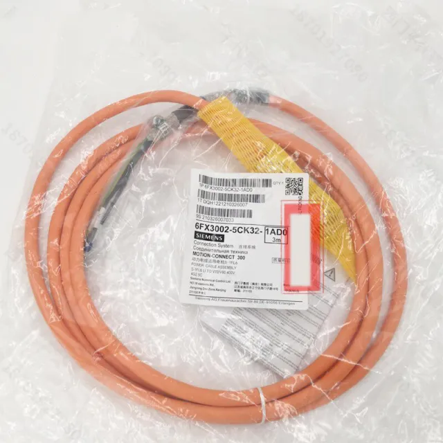 1PCS NEW FOR SIEMENS Power Cable 6FX3002-5CK32-1AD0 3m to 1.5~2 KW Motor