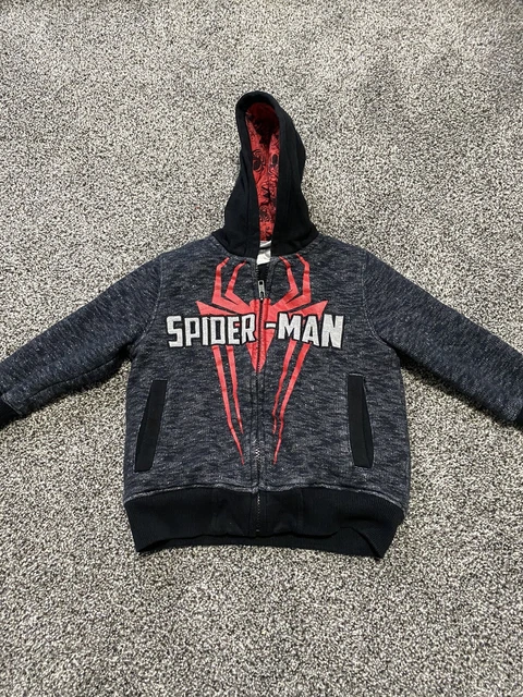 Marvel The Ultimate SPIDERMAN Toddler Youth Jacket Size 3T Hooded