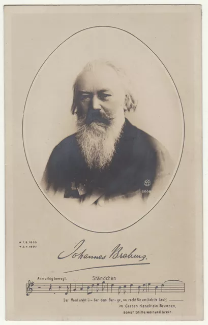 Original  1910s composer Johannes Brahms