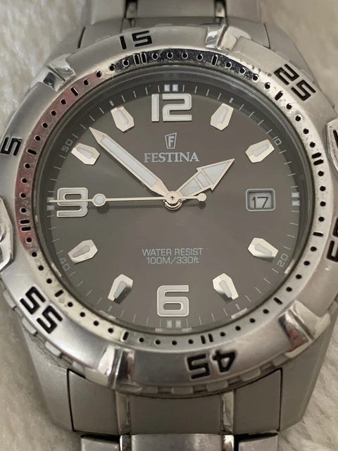 FESTINA 16170 STAINLESS Steel Mens Quartz Watch 47.00 PicClick UK